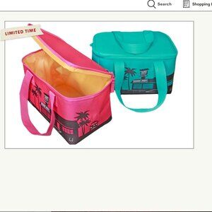 Trader joe's Mini Insulated Tote Bag (Magenta)